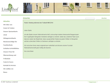 Tablet Screenshot of gasthaus-lindenhof.com